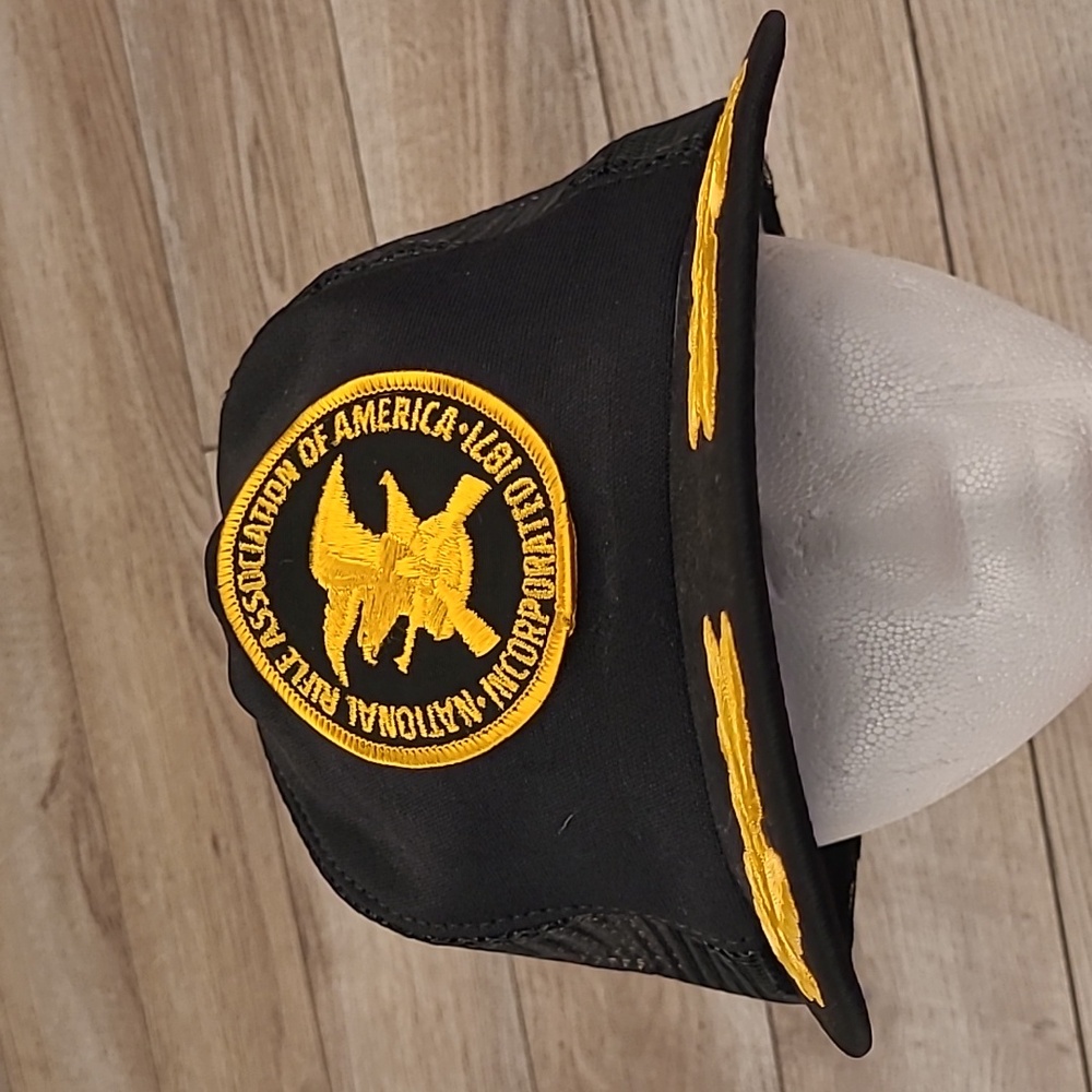 NRA National Rifle Association Mesh Snapback USA‎ MADE Trucker Hat Cap Retro VTG